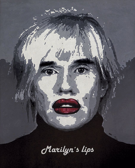 Marilyn s Lips, acrilico s/ lienzo, 2016.