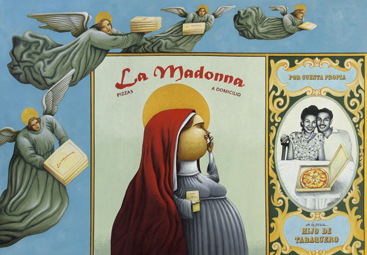 La Madonna, acrilico s/ lienzo, 70 x 100 cm. 2019